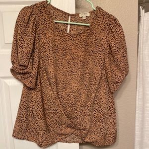Leopard print blouse